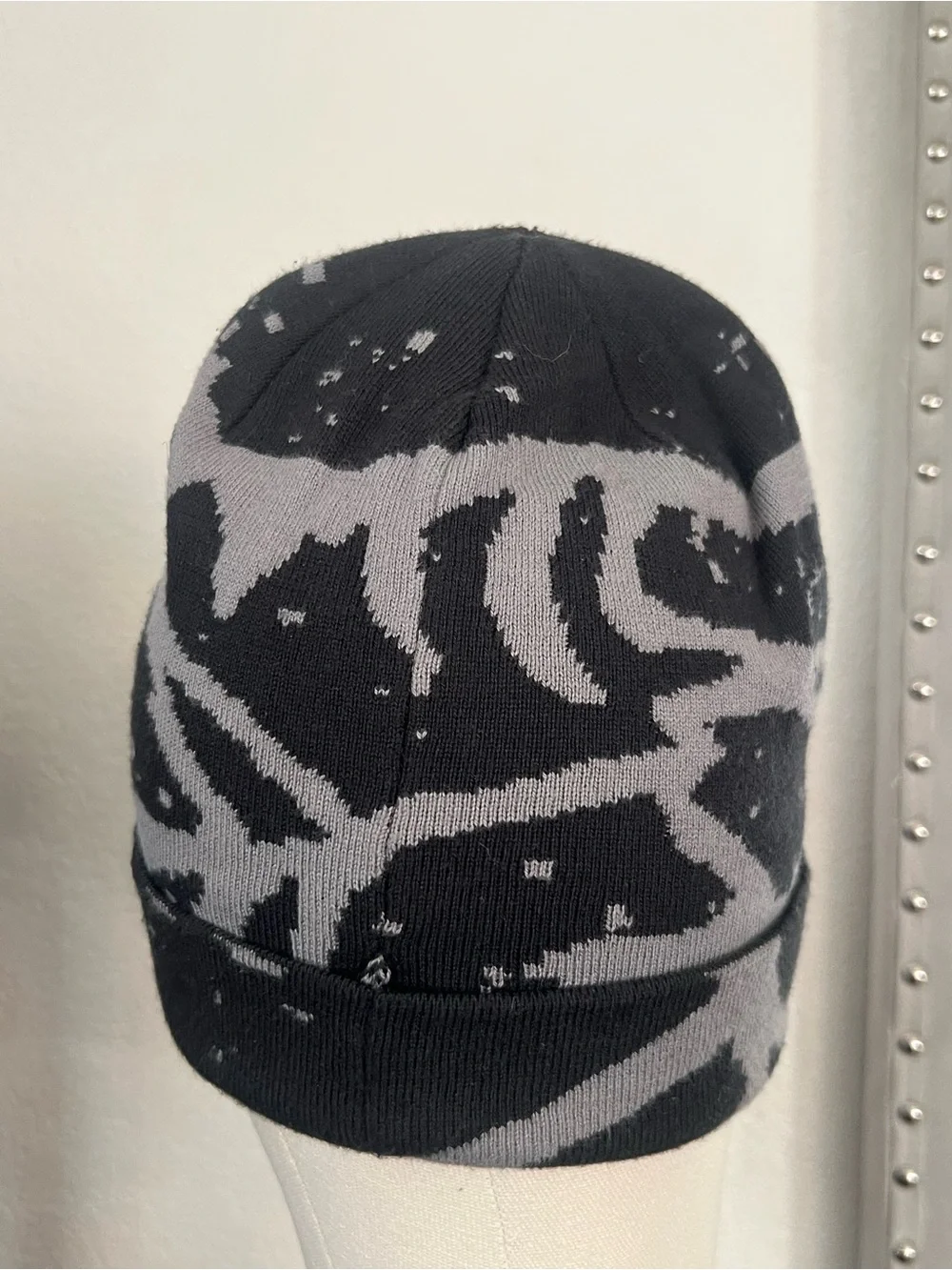 Arc'teryx Black & Gray Camouflage Knit Beanie